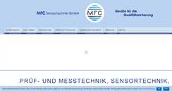 Desktop Screenshot of mfc-sensoren.com
